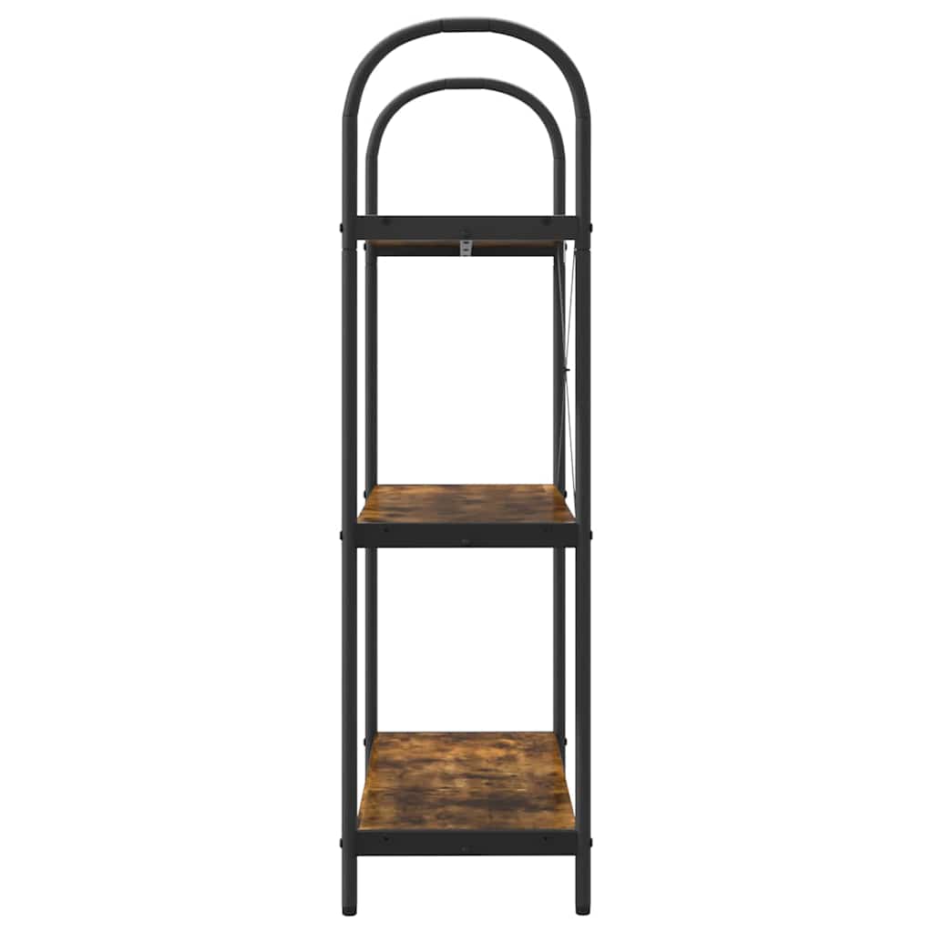 Bogreol Røget eg 80 x 30 x 109 cm Konstrueret træ
