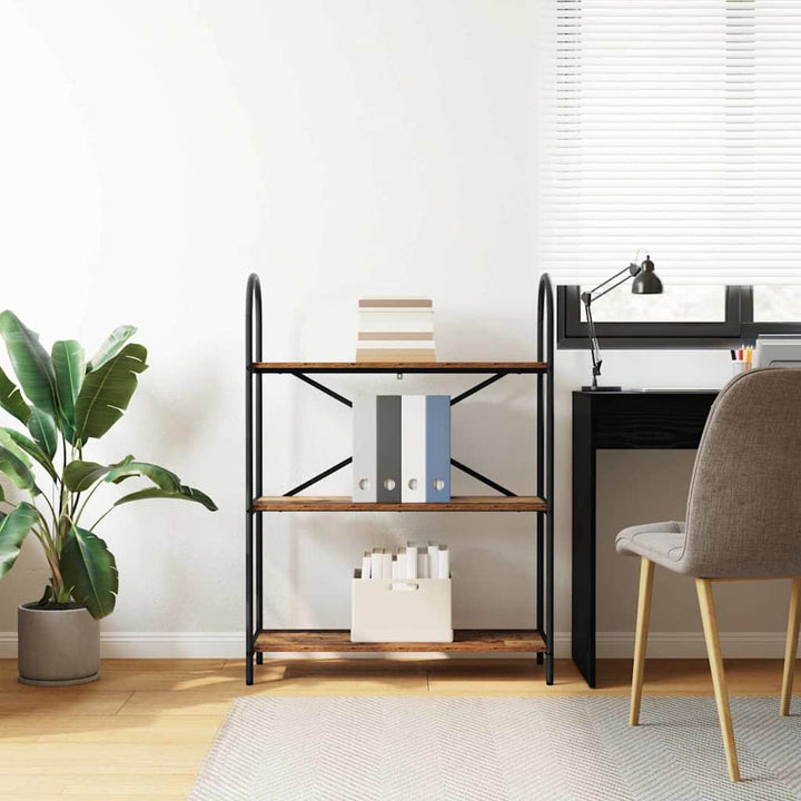Bogreol Gammelt træ 80 x 30 x 109 cm Konstrueret træ
