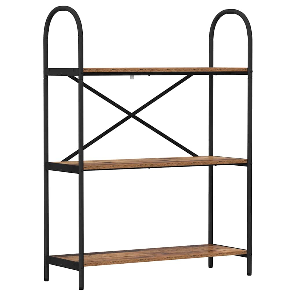 Bogreol Gammelt træ 80 x 30 x 109 cm Konstrueret træ