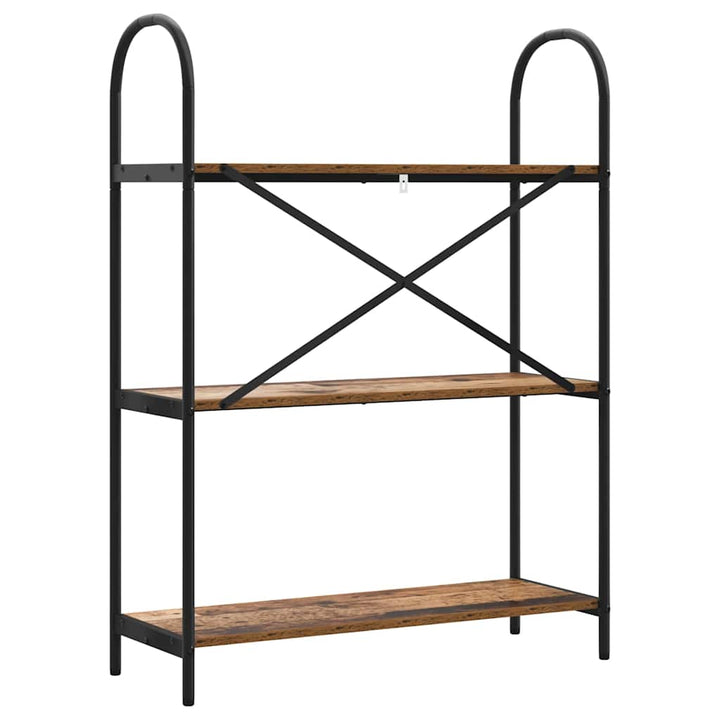 Bogreol Gammelt træ 80 x 30 x 109 cm Konstrueret træ