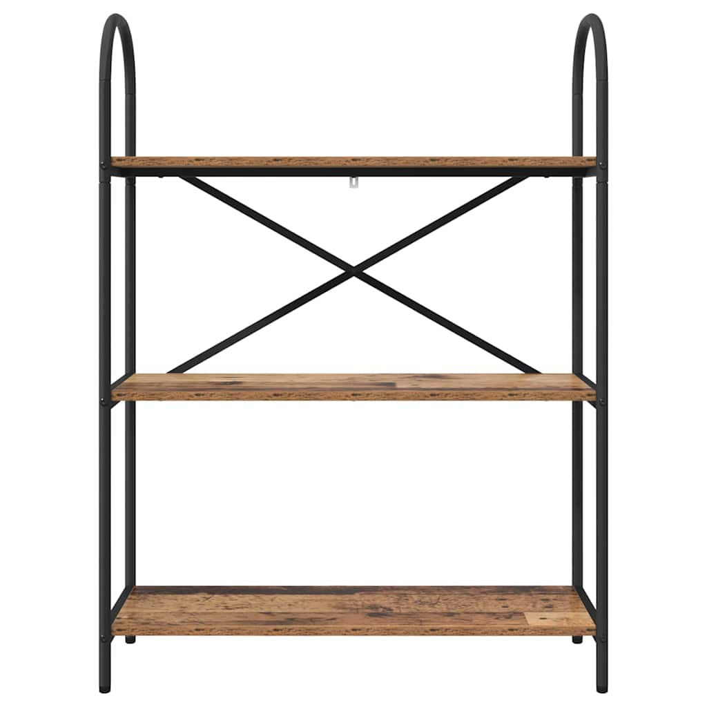 Bogreol Gammelt træ 80 x 30 x 109 cm Konstrueret træ