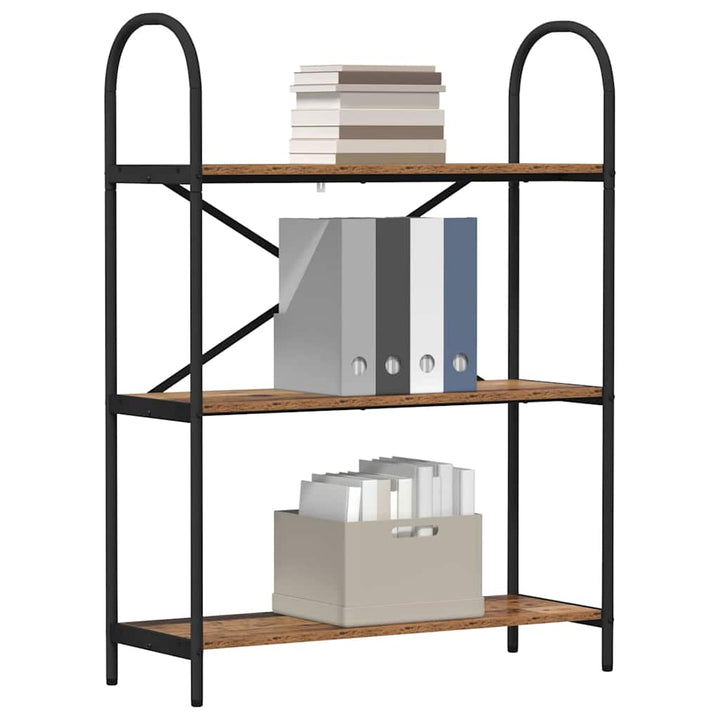 Bogreol Gammelt træ 80 x 30 x 109 cm Konstrueret træ