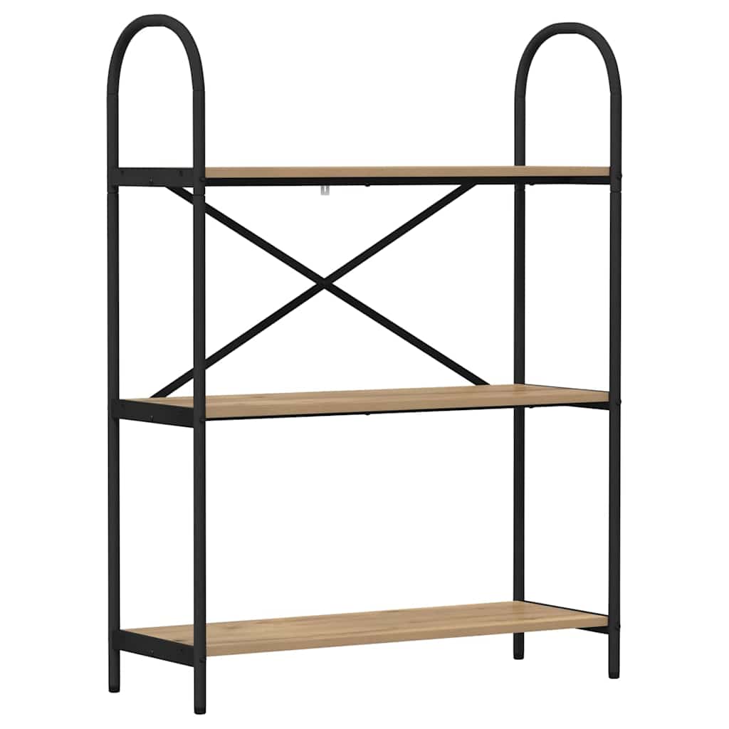 Bogreol Artisan Egetræ 80 x 30 x 109 cm Konstrueret træ