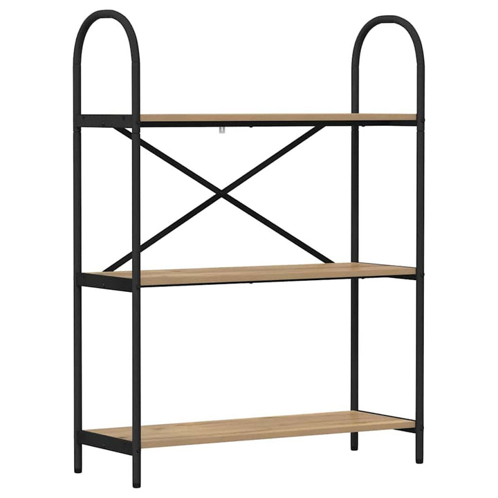 Bogreol Artisan Egetræ 80 x 30 x 109 cm Konstrueret træ