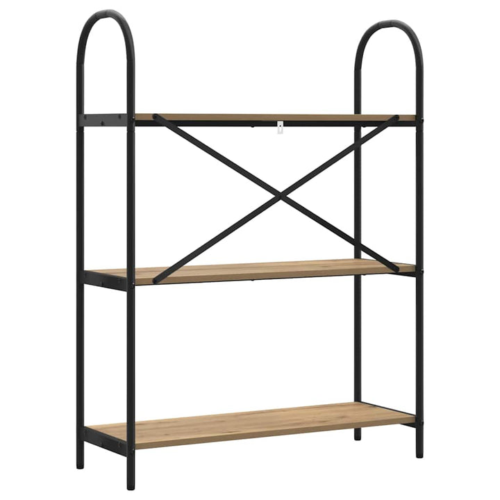 Bogreol Artisan Egetræ 80 x 30 x 109 cm Konstrueret træ