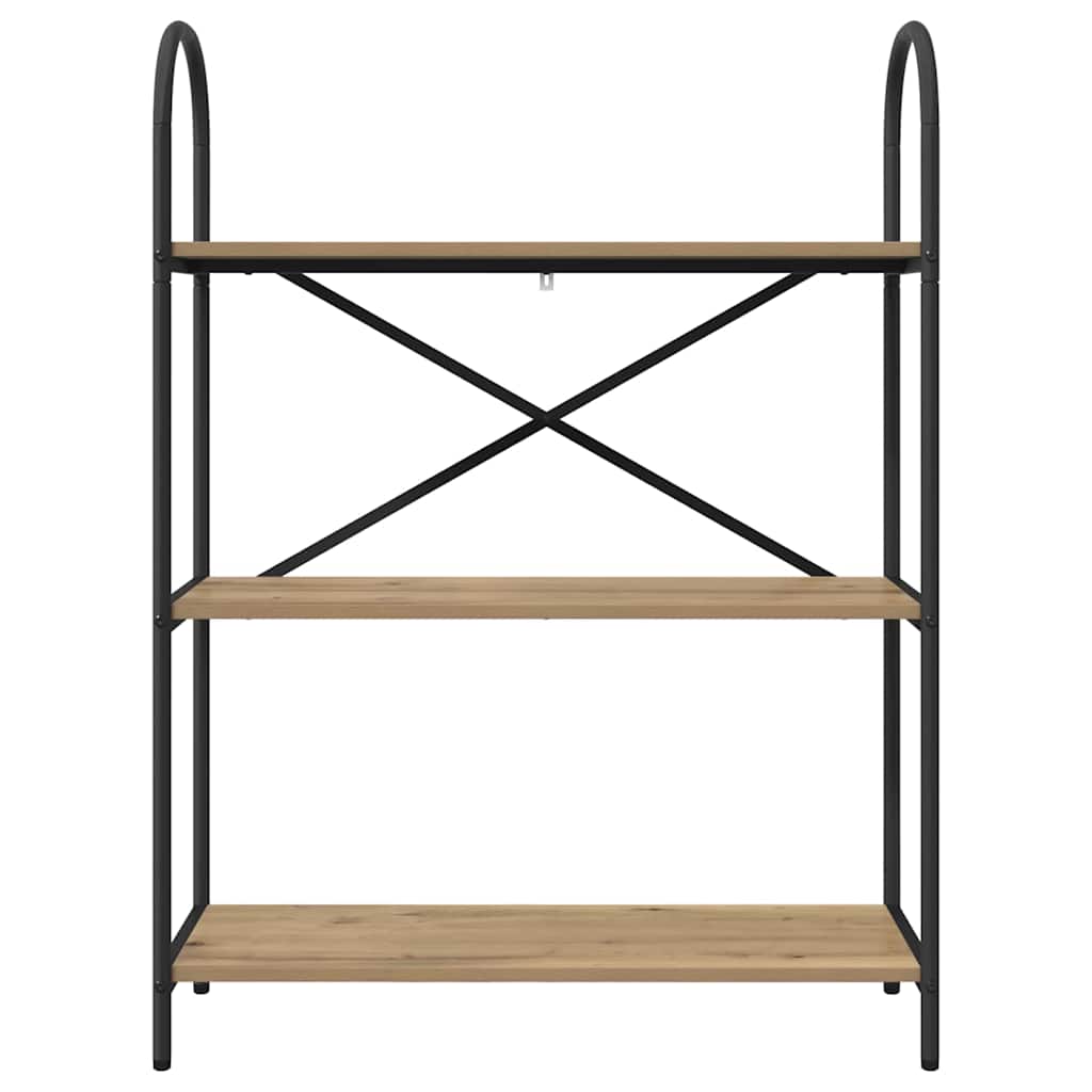 Bogreol Artisan Egetræ 80 x 30 x 109 cm Konstrueret træ