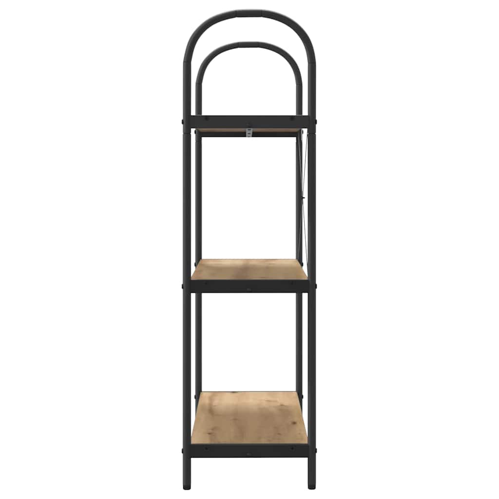 Bogreol Artisan Egetræ 80 x 30 x 109 cm Konstrueret træ