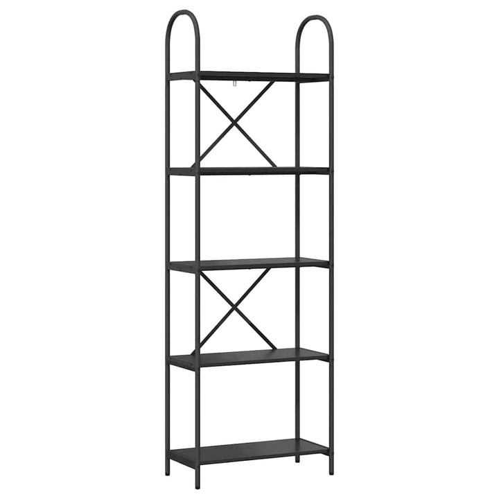 Bogreol Sort eg 60 x 30 x 183 cm Konstrueret træ
