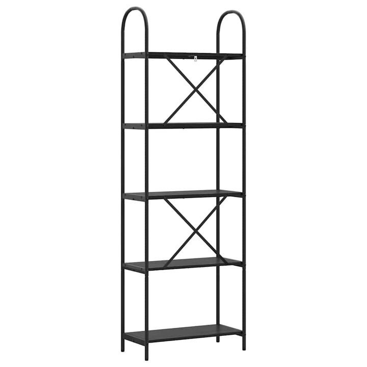 Bogreol Sort eg 60 x 30 x 183 cm Konstrueret træ