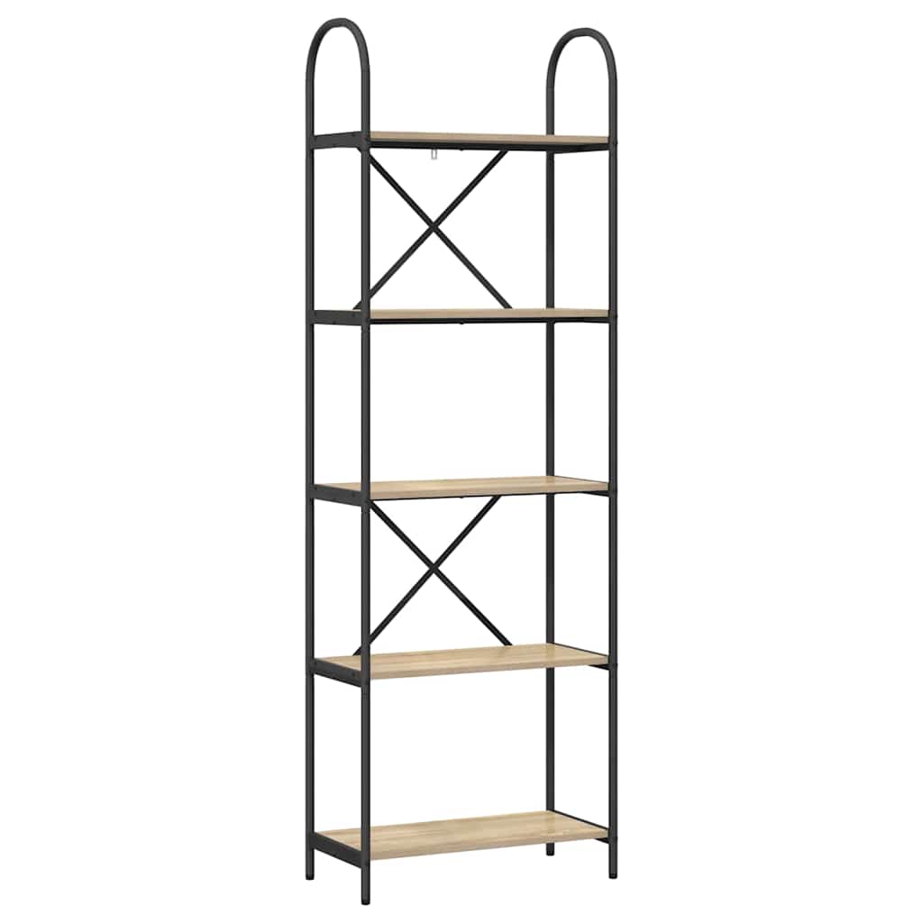 Bogreol Sonoma eg 60 x 30 x 183 cm Konstrueret træ