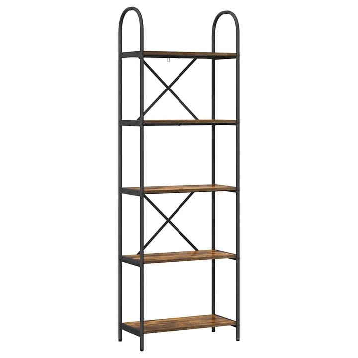 Bogreol Røget eg 60 x 30 x 183 cm Konstrueret træ