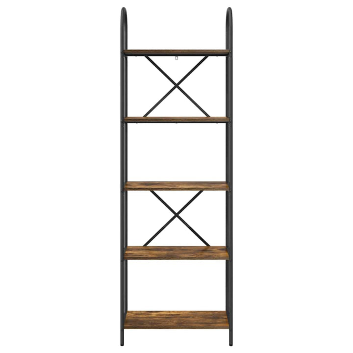 Bogreol Røget eg 60 x 30 x 183 cm Konstrueret træ