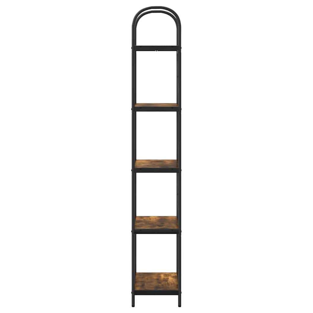 Bogreol Røget eg 60 x 30 x 183 cm Konstrueret træ