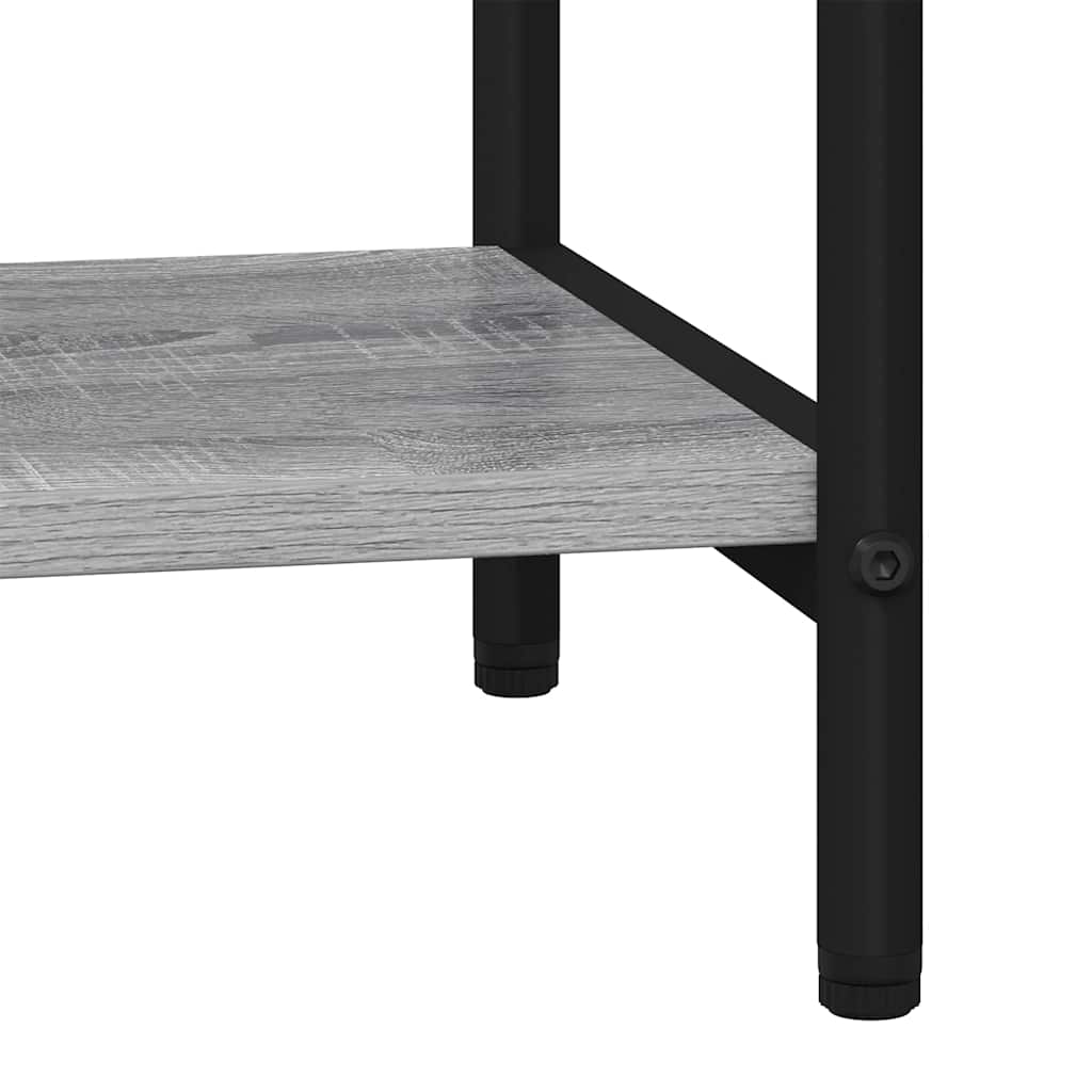Bogreol 5 niveauer 60 x 30 x 183 cm Konstrueret træ Grå Sonoma