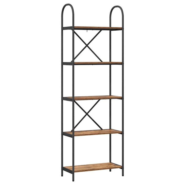 Bogreol Gammelt træ 60 x 30 x 183 cm Konstrueret træ
