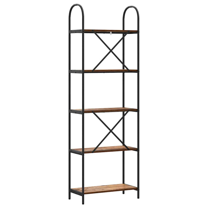 Bogreol Gammelt træ 60 x 30 x 183 cm Konstrueret træ