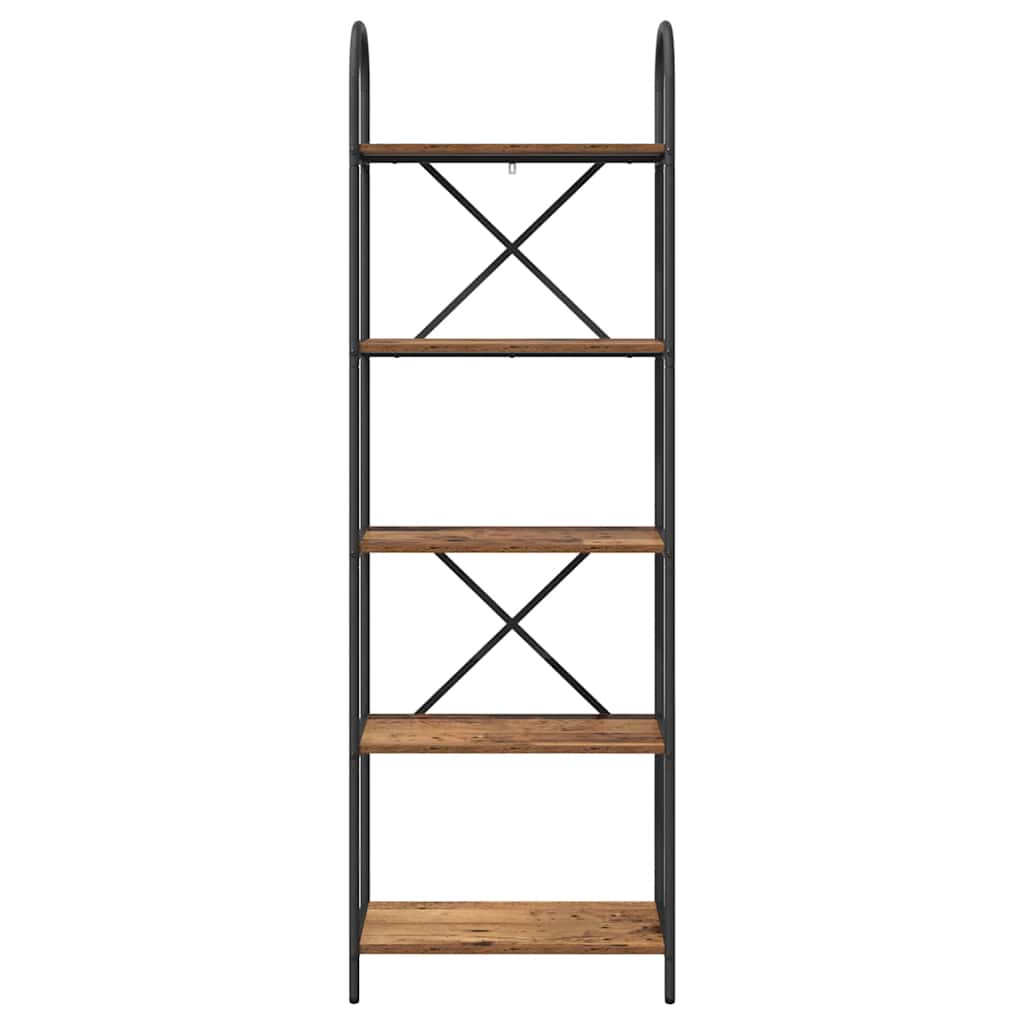 Bogreol Gammelt træ 60 x 30 x 183 cm Konstrueret træ