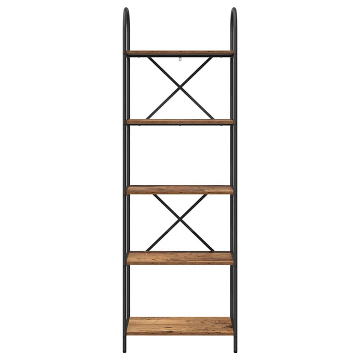 Bogreol Gammelt træ 60 x 30 x 183 cm Konstrueret træ