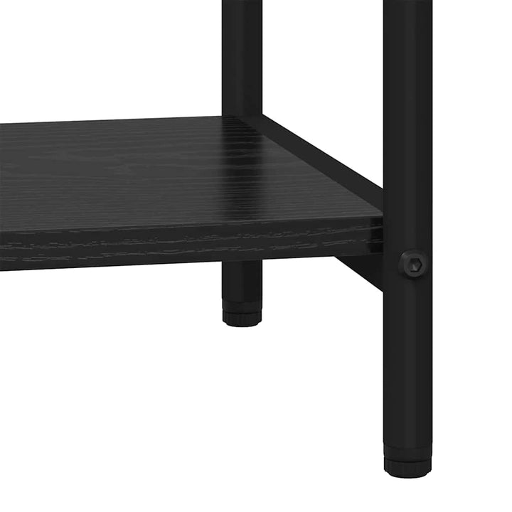 Bogreol Sort eg 60 x 30 x 146 cm Konstrueret træ