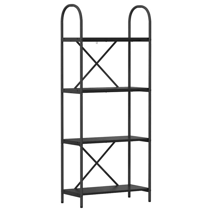 Bogreol Sort eg 60 x 30 x 146 cm Konstrueret træ