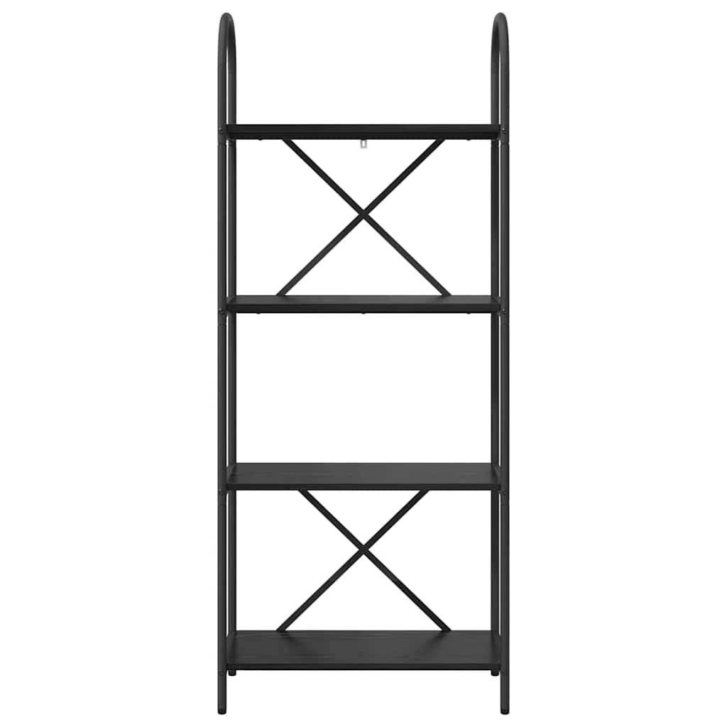 Bogreol Sort eg 60 x 30 x 146 cm Konstrueret træ