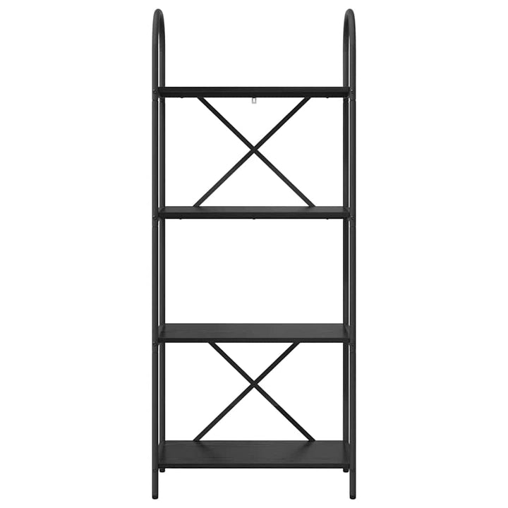 Bogreol Sort eg 60 x 30 x 146 cm Konstrueret træ