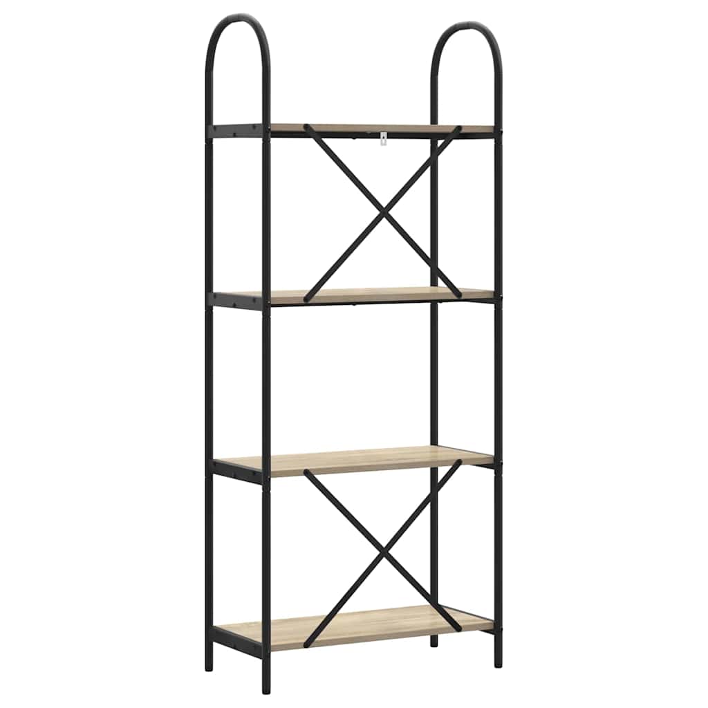 Bogreol Sonoma eg 60 x 30 x 146 cm Konstrueret træ