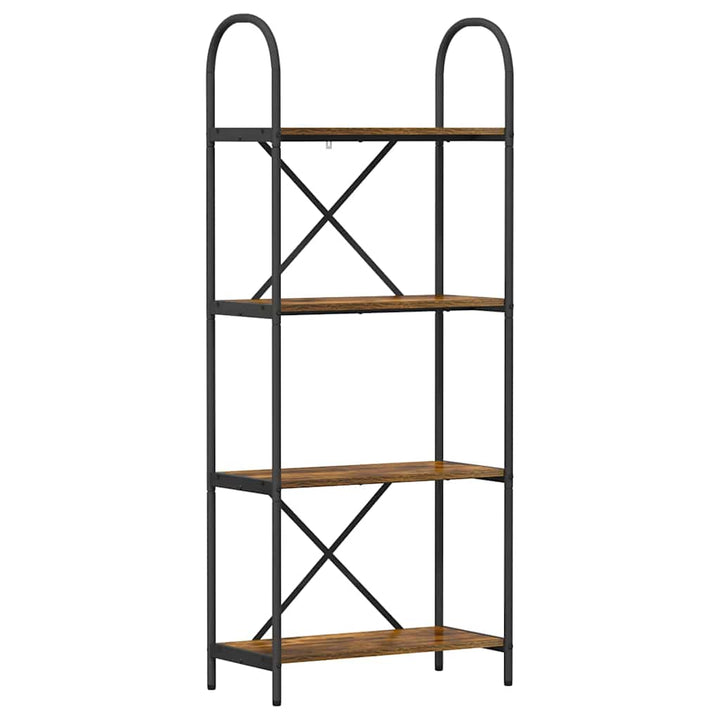 Bogreol Røget eg 60 x 30 x 146 cm Konstrueret træ