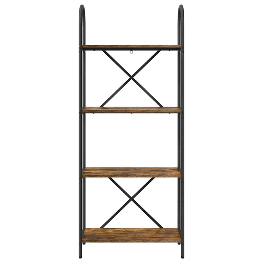 Bogreol Røget eg 60 x 30 x 146 cm Konstrueret træ