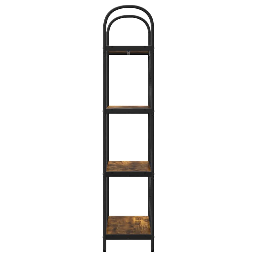 Bogreol Røget eg 60 x 30 x 146 cm Konstrueret træ