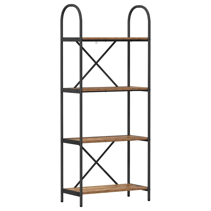 Bogreol Gammelt træ 60 x 30 x 146 cm Konstrueret træ