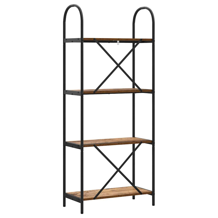 Bogreol Gammelt træ 60 x 30 x 146 cm Konstrueret træ