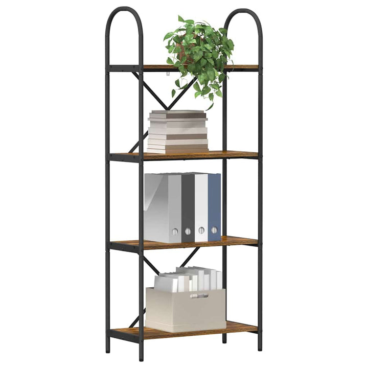Bogreol Gammelt træ 60 x 30 x 146 cm Konstrueret træ