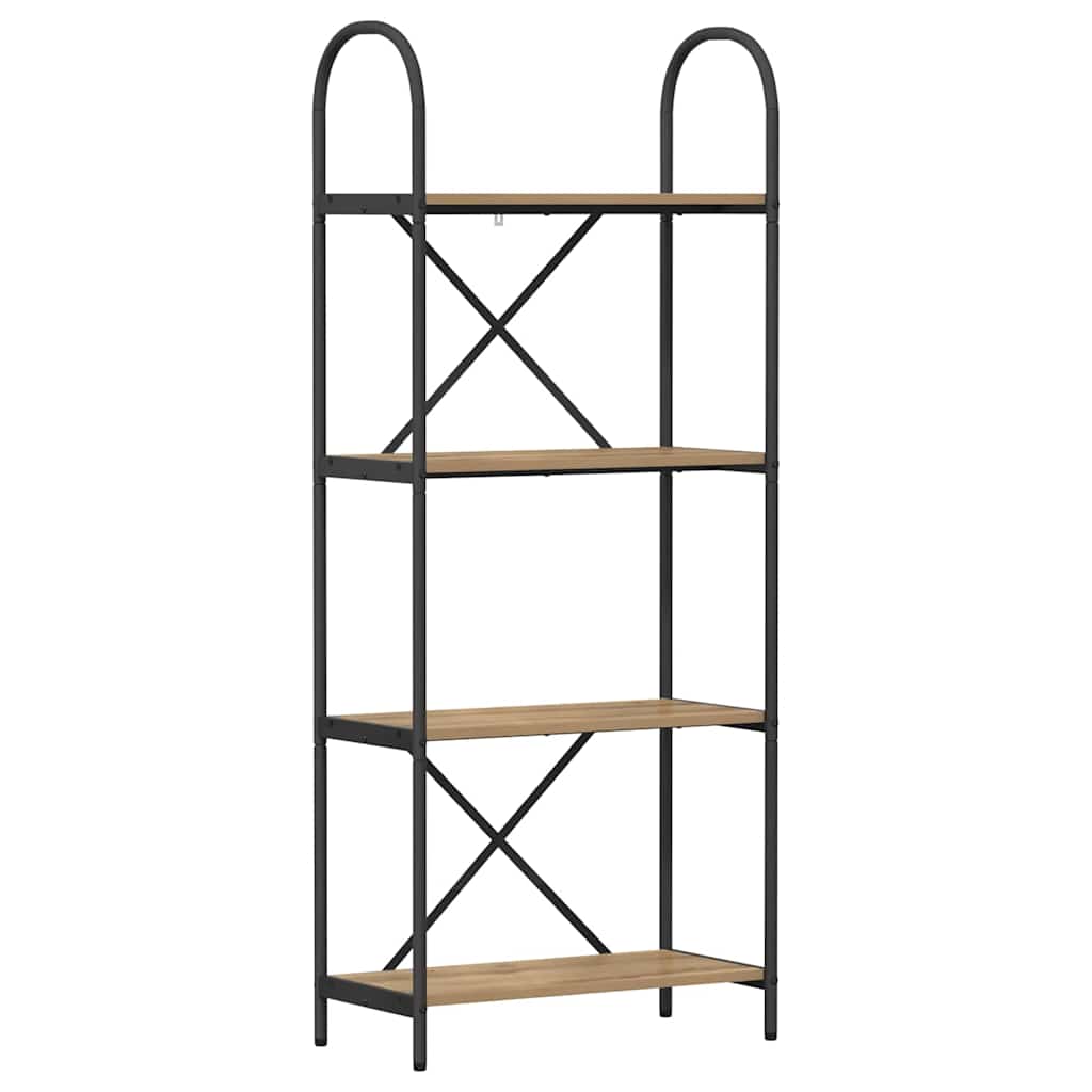 Bogreol Artisan Egetræ 60 x 30 x 146 cm Konstrueret træ