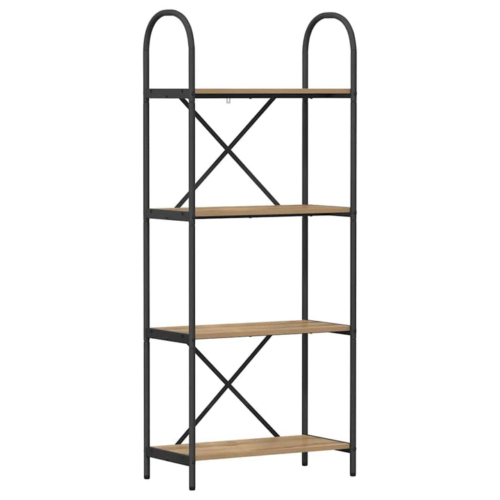 Bogreol Artisan Egetræ 60 x 30 x 146 cm Konstrueret træ