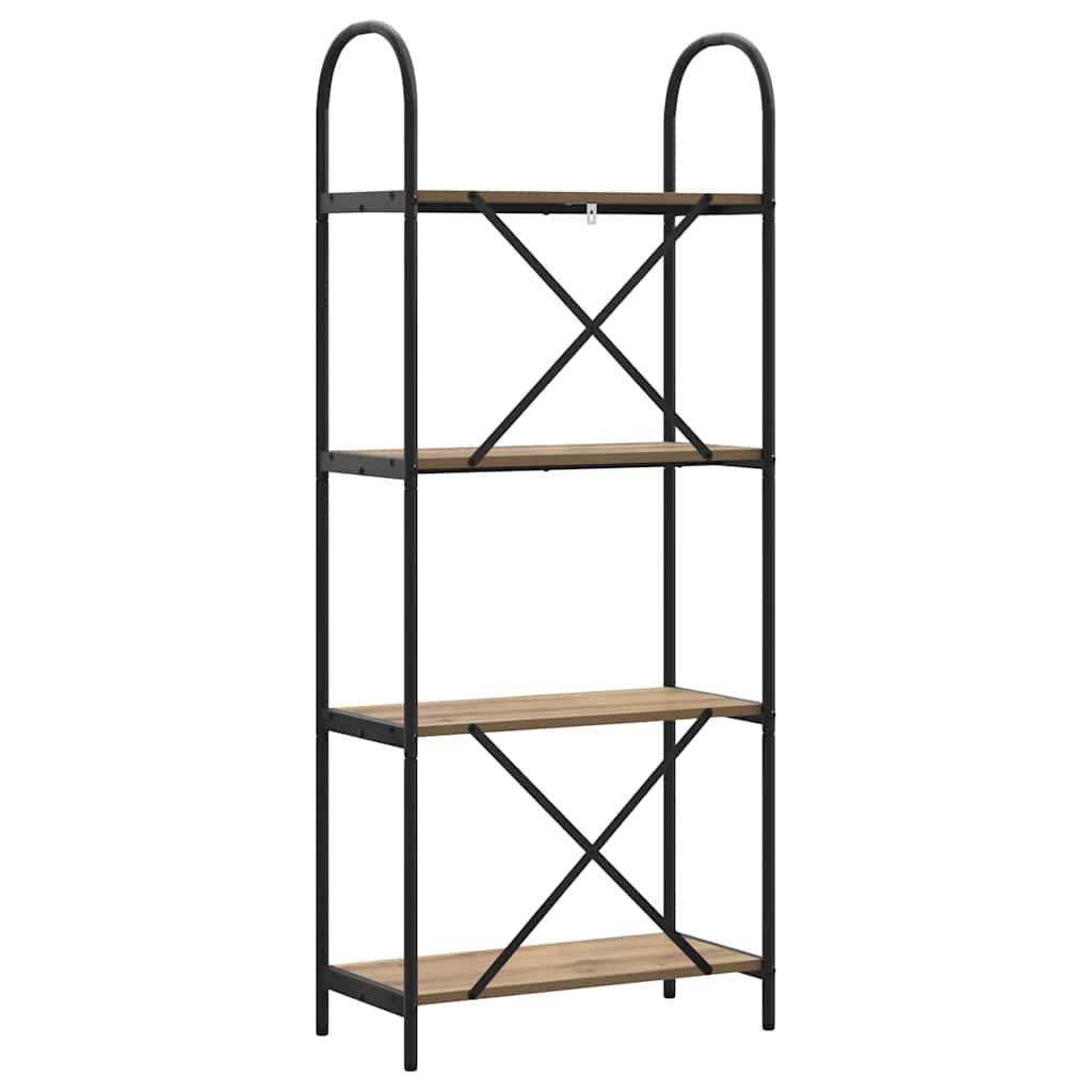 Bogreol Artisan Egetræ 60 x 30 x 146 cm Konstrueret træ