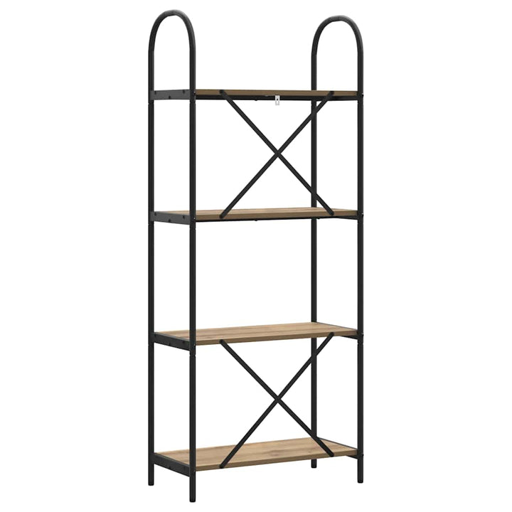 Bogreol Artisan Egetræ 60 x 30 x 146 cm Konstrueret træ