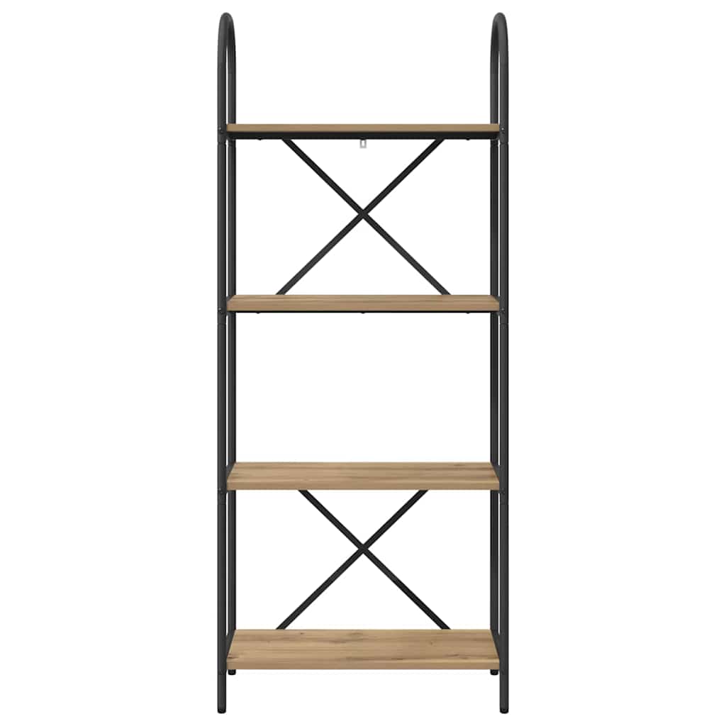 Bogreol Artisan Egetræ 60 x 30 x 146 cm Konstrueret træ