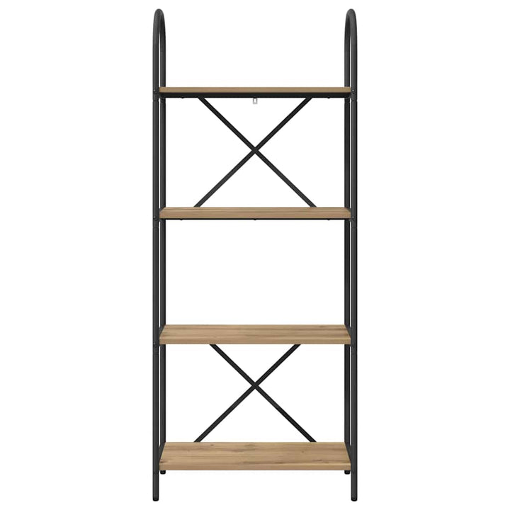 Bogreol Artisan Egetræ 60 x 30 x 146 cm Konstrueret træ