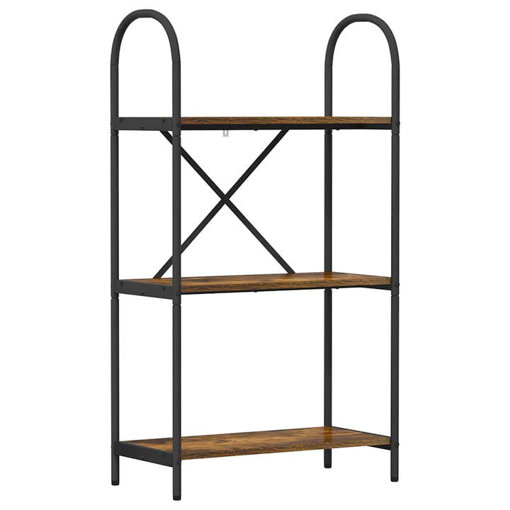 Bogreol Røget eg 60 x 30 x 109 cm Konstrueret træ