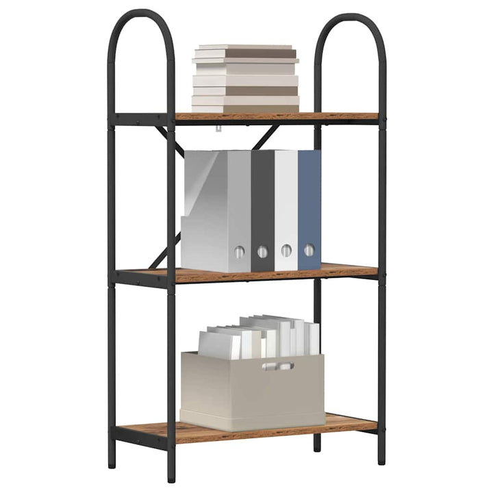 Bogreol Gammelt træ 60 x 30 x 109 cm Konstrueret træ
