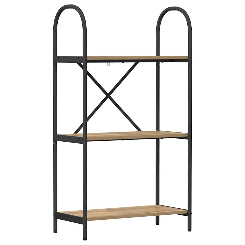 Bogreol Artisan Egetræ 60 x 30 x 109 cm Konstrueret træ
