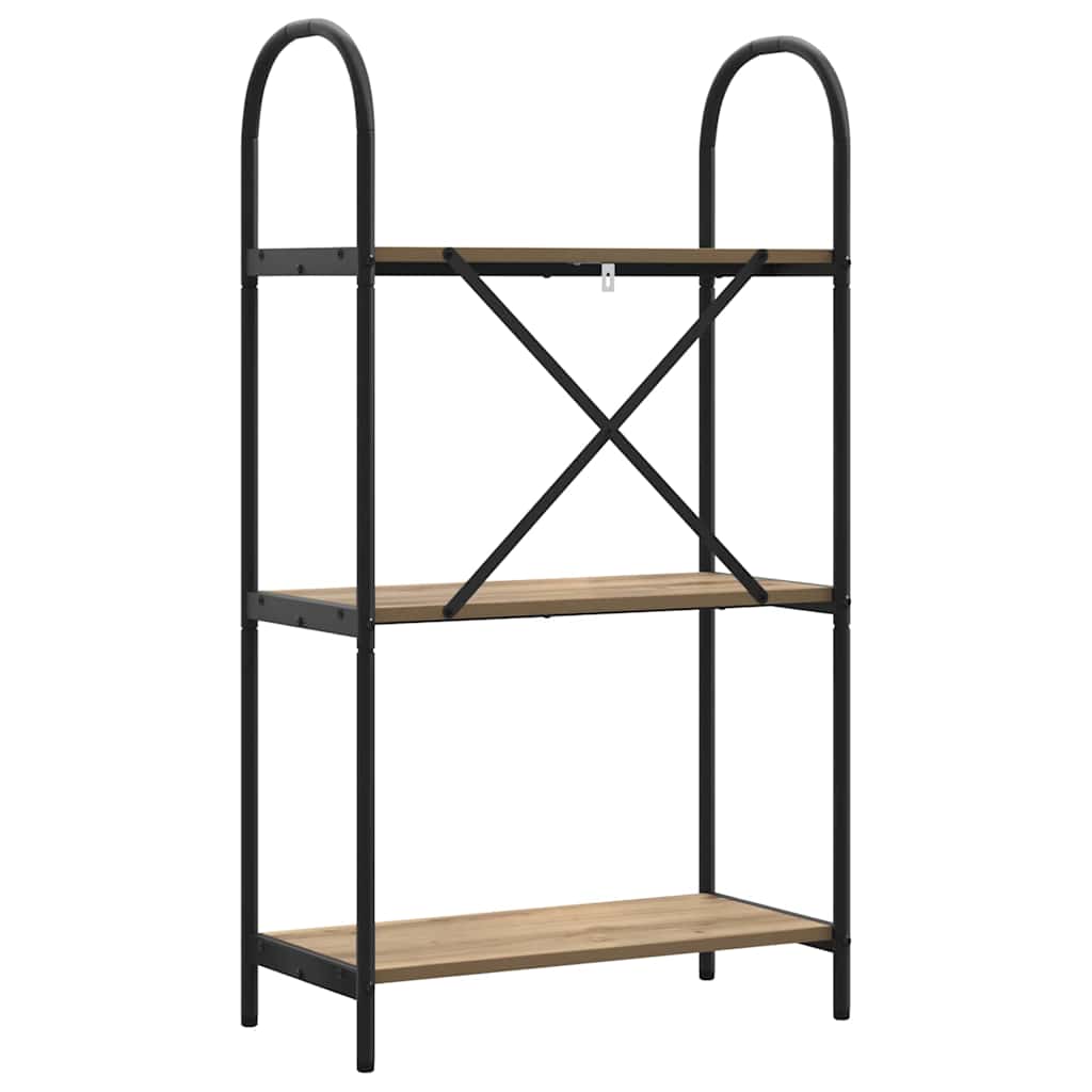 Bogreol Artisan Egetræ 60 x 30 x 109 cm Konstrueret træ