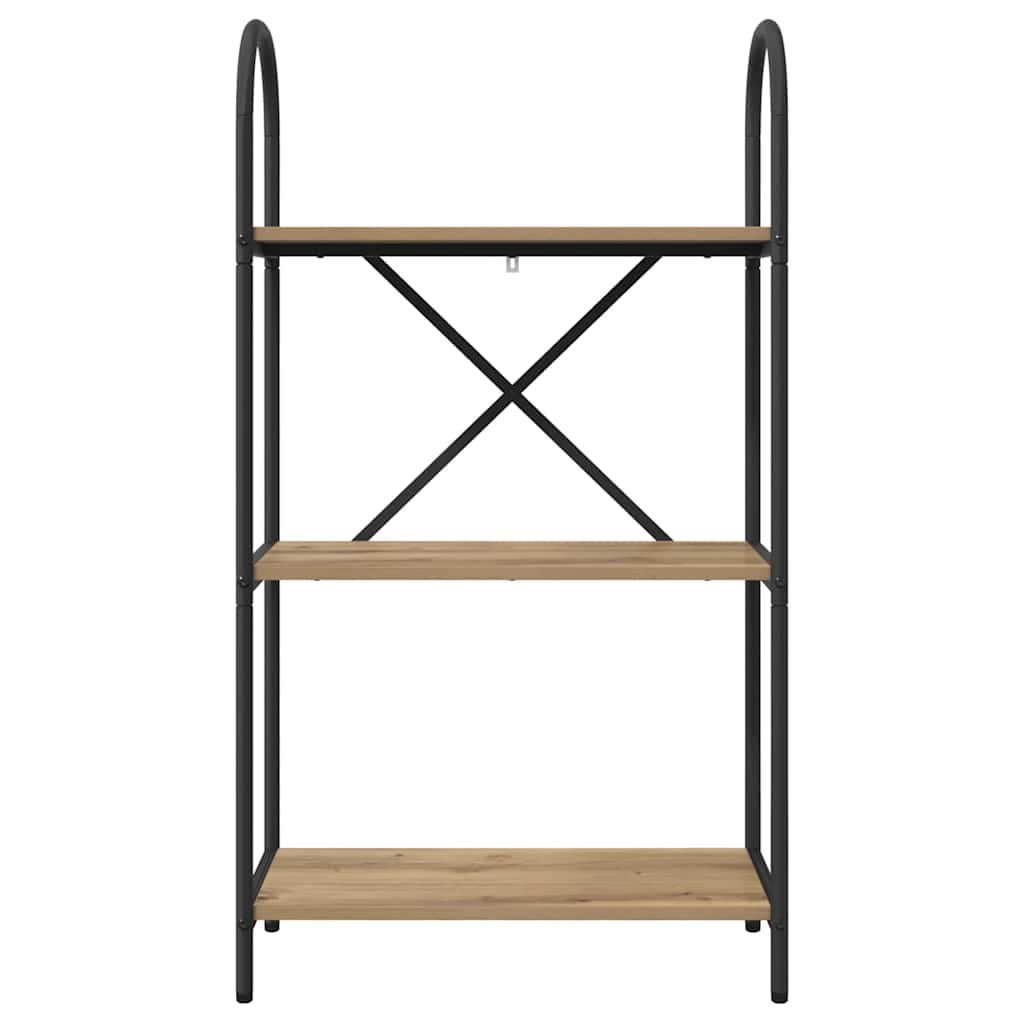 Bogreol Artisan Egetræ 60 x 30 x 109 cm Konstrueret træ