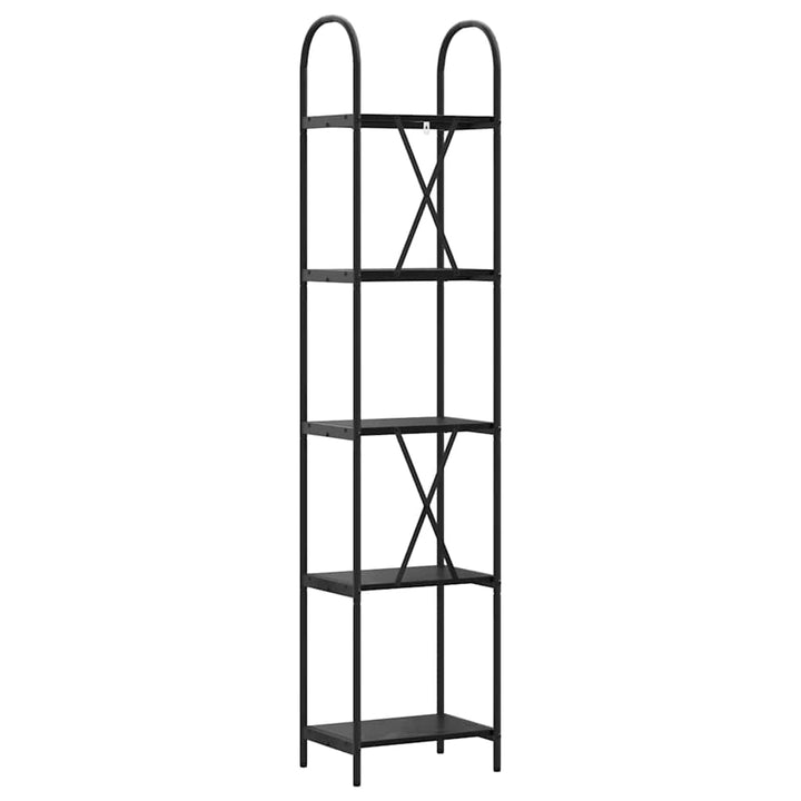 Bogreol Sort eg 40 x 30 x 183 cm Konstrueret træ