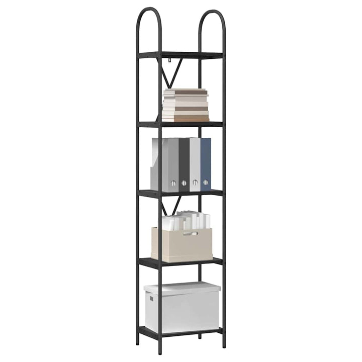 Bogreol Sort eg 40 x 30 x 183 cm Konstrueret træ