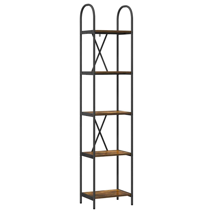 Bogreol Røget eg 40 x 30 x 183 cm Konstrueret træ