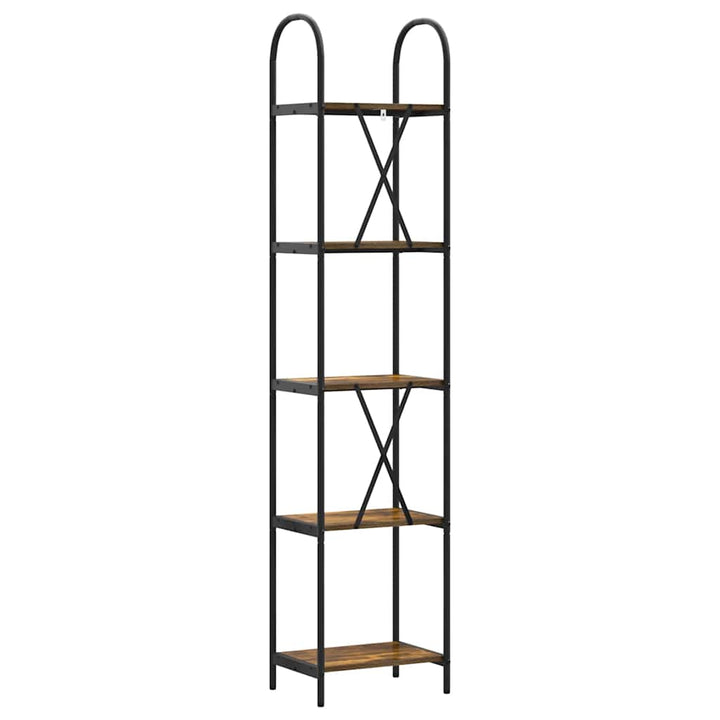 Bogreol Røget eg 40 x 30 x 183 cm Konstrueret træ