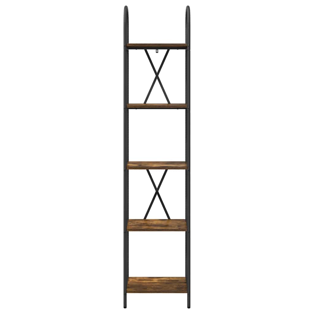 Bogreol Røget eg 40 x 30 x 183 cm Konstrueret træ