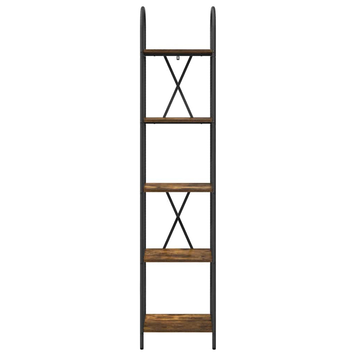 Bogreol Røget eg 40 x 30 x 183 cm Konstrueret træ
